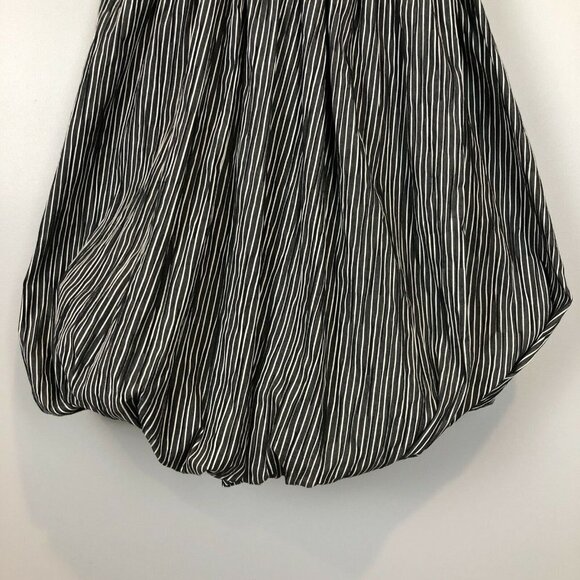 Tracy Reese Gray White Pinstripe SunDress 4 - Picture 4 of 9